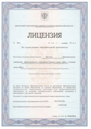 Сертификат 1 - изображение